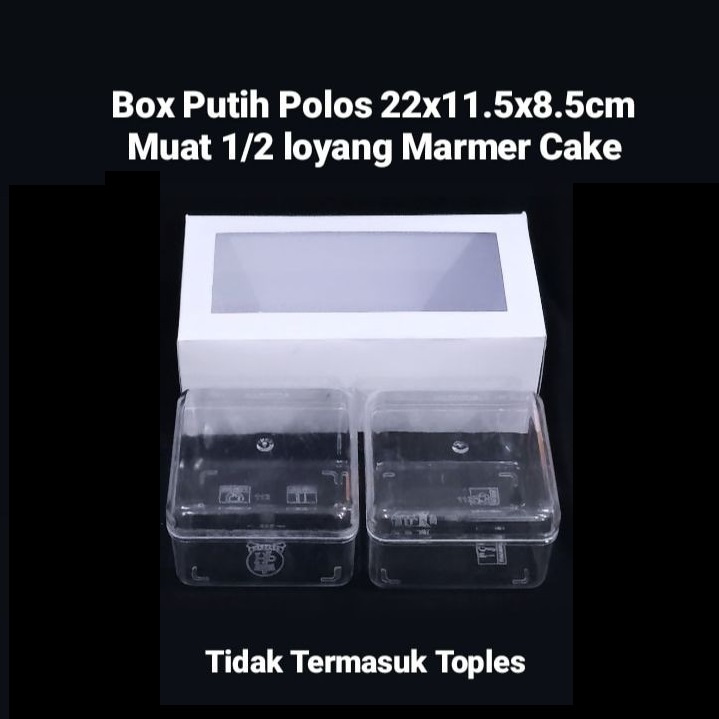 

( 5 pcs ) Dus Bolu Gulung Hampers Oleh Oleh Kotak Box Polos Muat 2 Toples 350gr Hardtop 112
