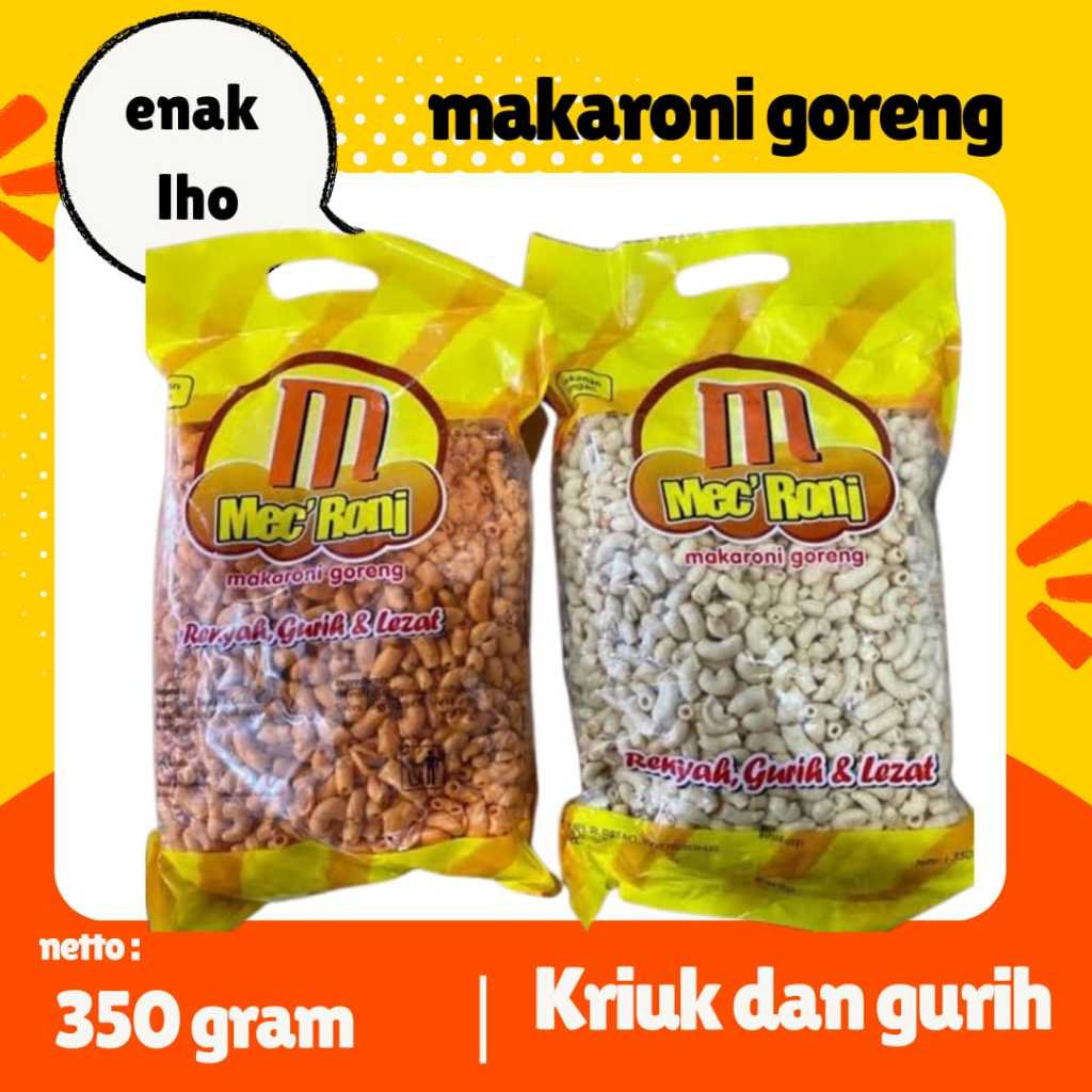

MecRoni Makaroni Goreng Cemilan Murah | Makaroni Bantet 350 Gram
