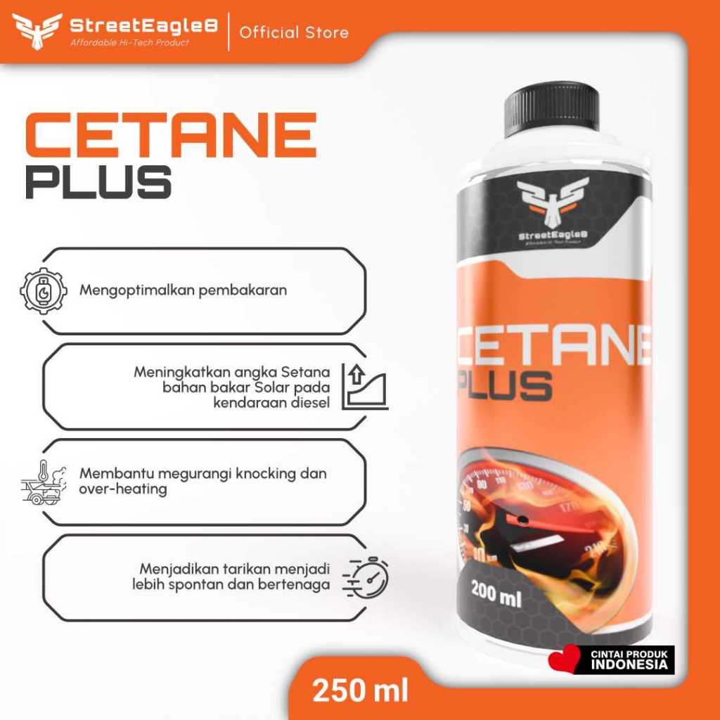 CETANE BOOSTER DIESEL / CETANE BOOST MOBIL / PENAMBAH OCTANE MOBIL DIESEL - 200ML STREET EAGLE 8