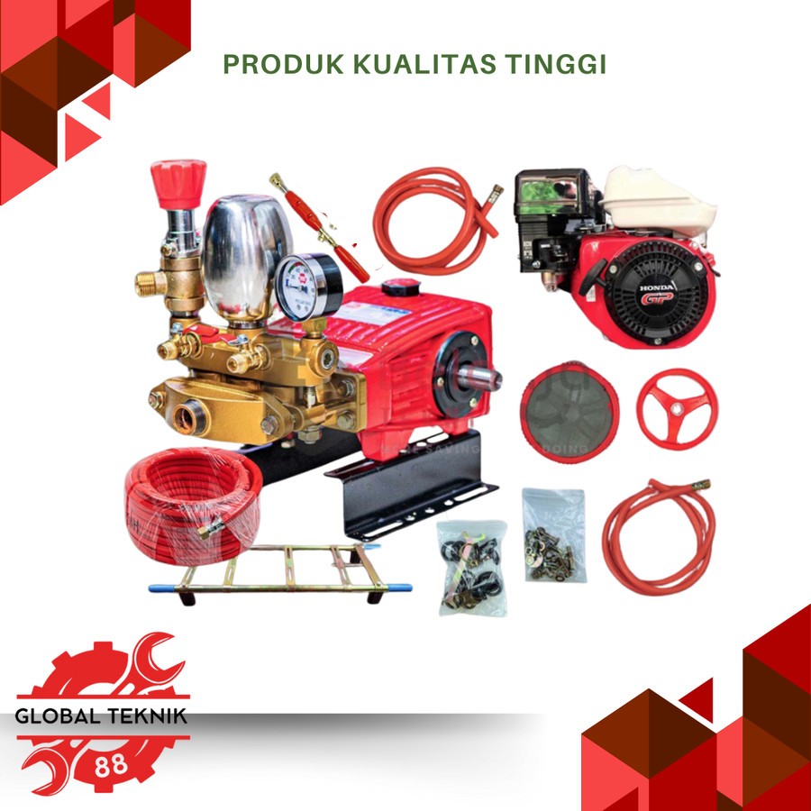 Paket Mesin Power Sprayer Steam Sanchin SCN 20 dan Engine Honda GP 160