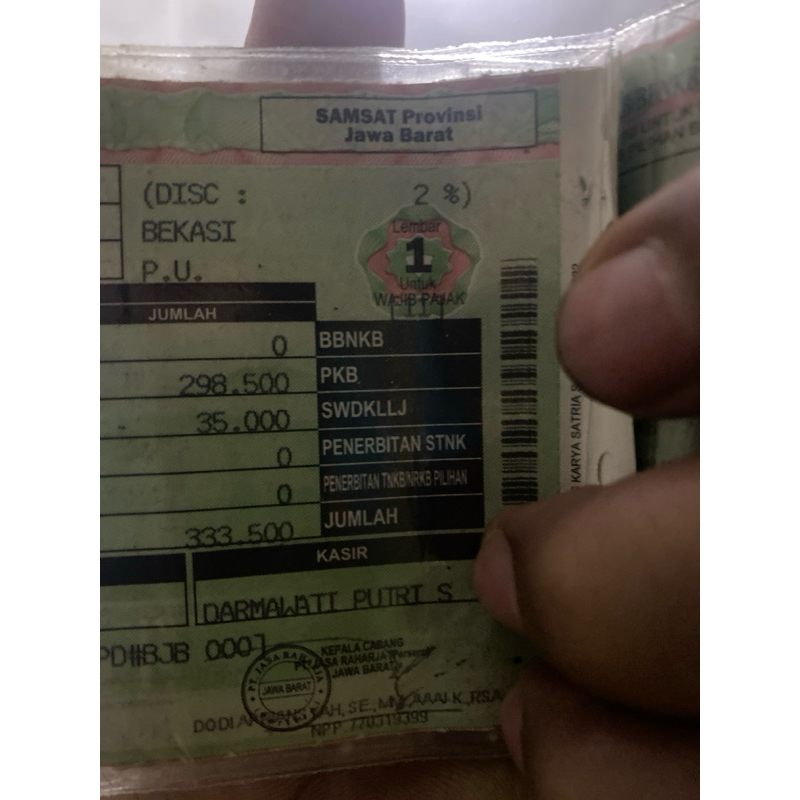 

2 kertas ktk pita