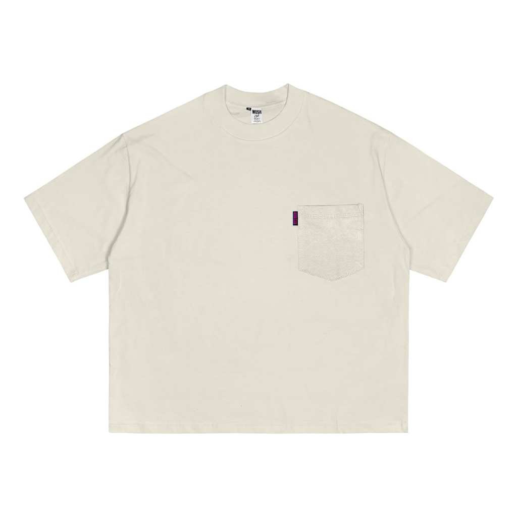 KUALITAS SUPER DISKON WUSH CLUB BOXY POCKET FIT TEE BAJU KAOS DISTRO SAKU PRIA WANITA POLOS OVERSIZE