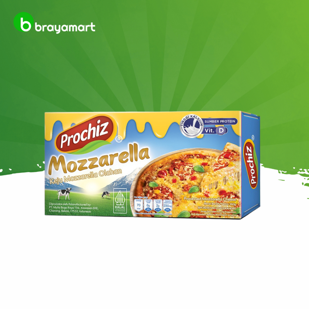 

Prochiz mozarella 160 gram Brayamart