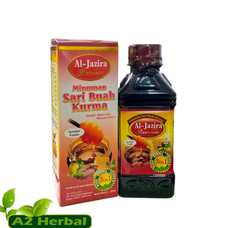 

Best Seller Sari Kurma Al jazira Premium | Sari Buah Kurma Plus Madu & Minyak Zaitun | Aljazira Premium