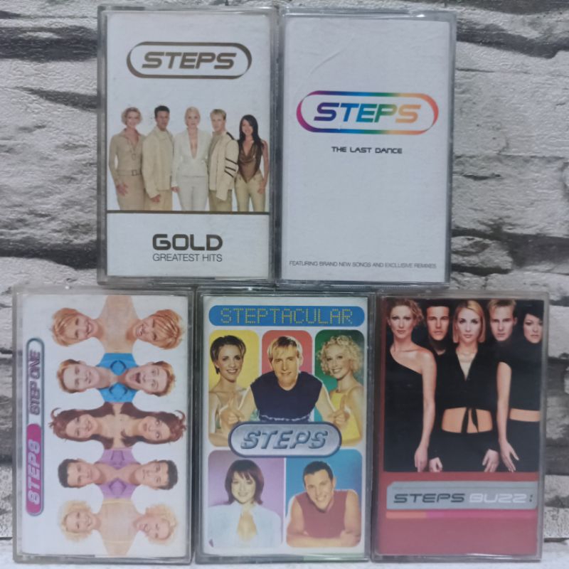 Kaset Pita STEPS Step One Steptacular Buzz Gold Greatest Hits The Last Dance Jive Indo Semar Sakti L