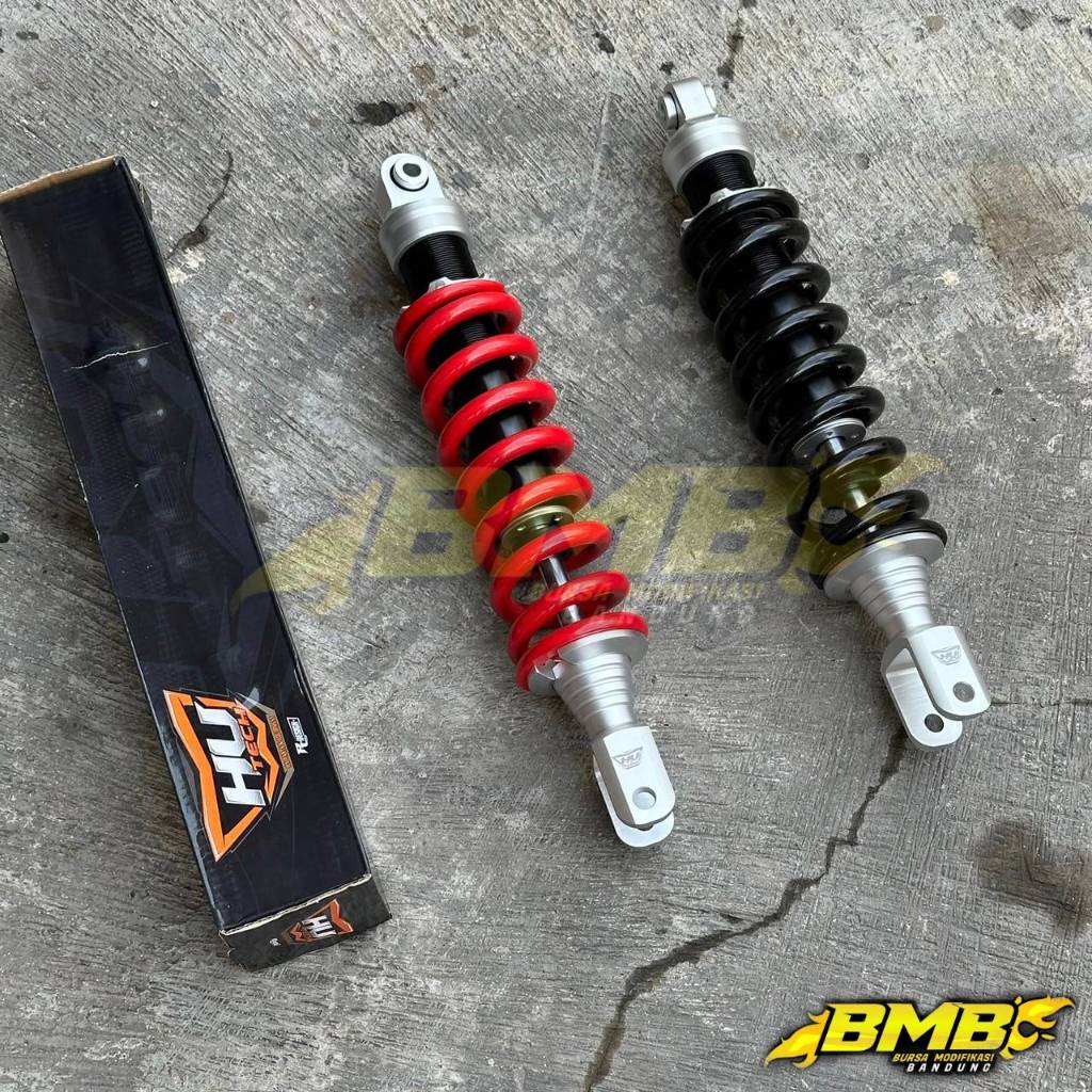 Shock Belakang Monoshock  KLX 150 405MM / CRF 150L 400MM HUTECH//KLX 150 CRF 150 BLACK RED