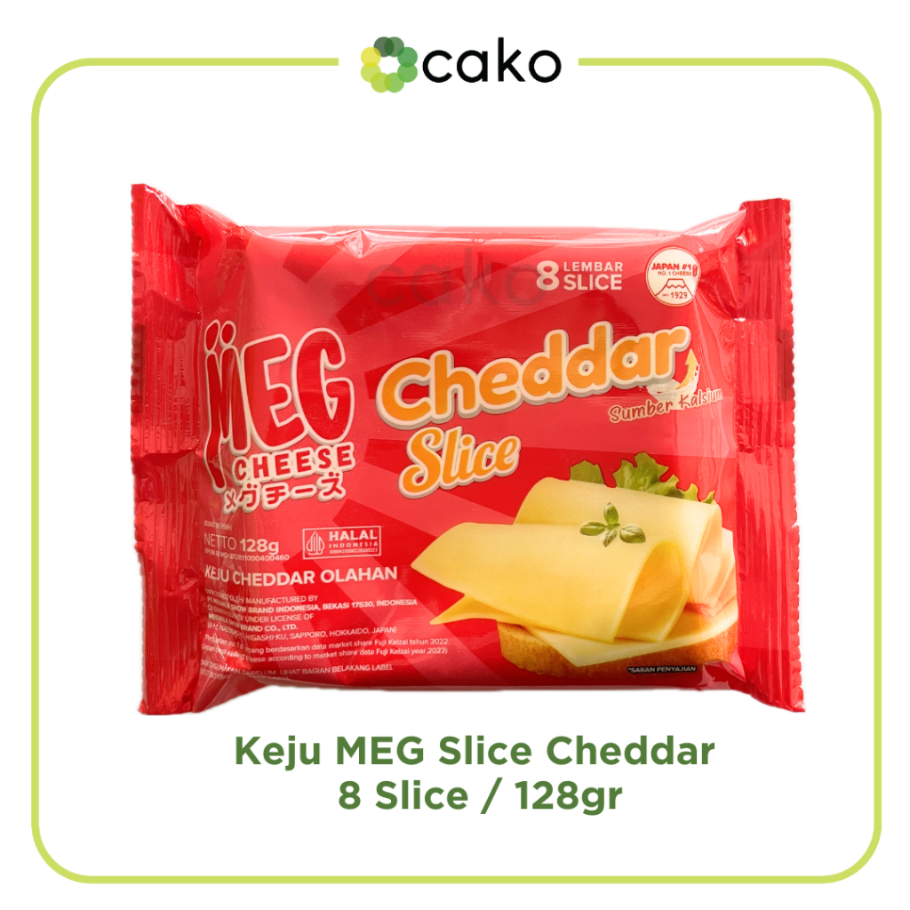 

Keju MEG Cheddar Slice 128gr