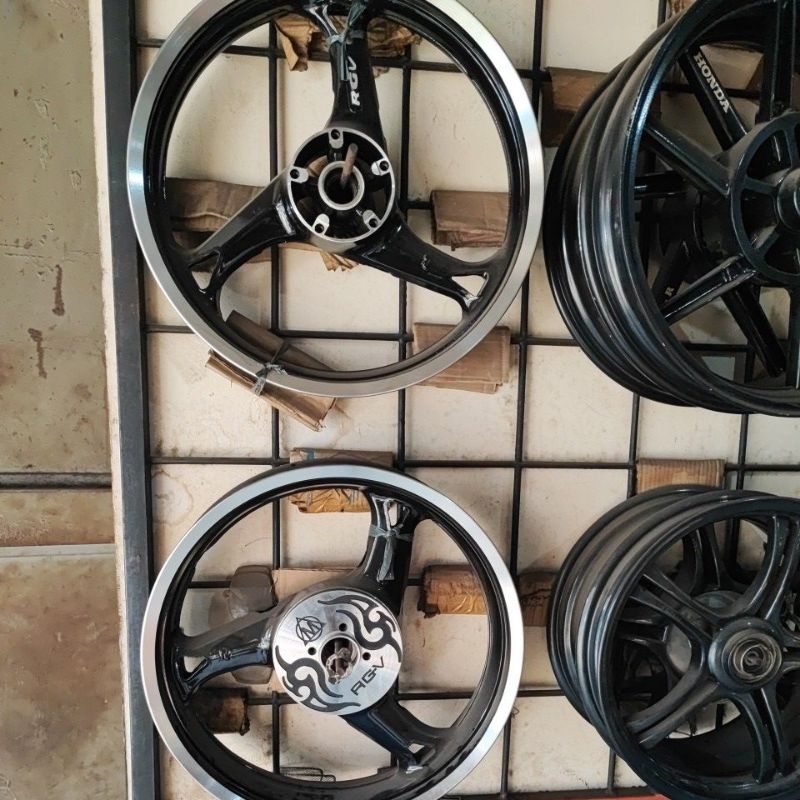 Velg Vixion Old Double Disc Depan Belakang RGV Depan 250 Belakang 350