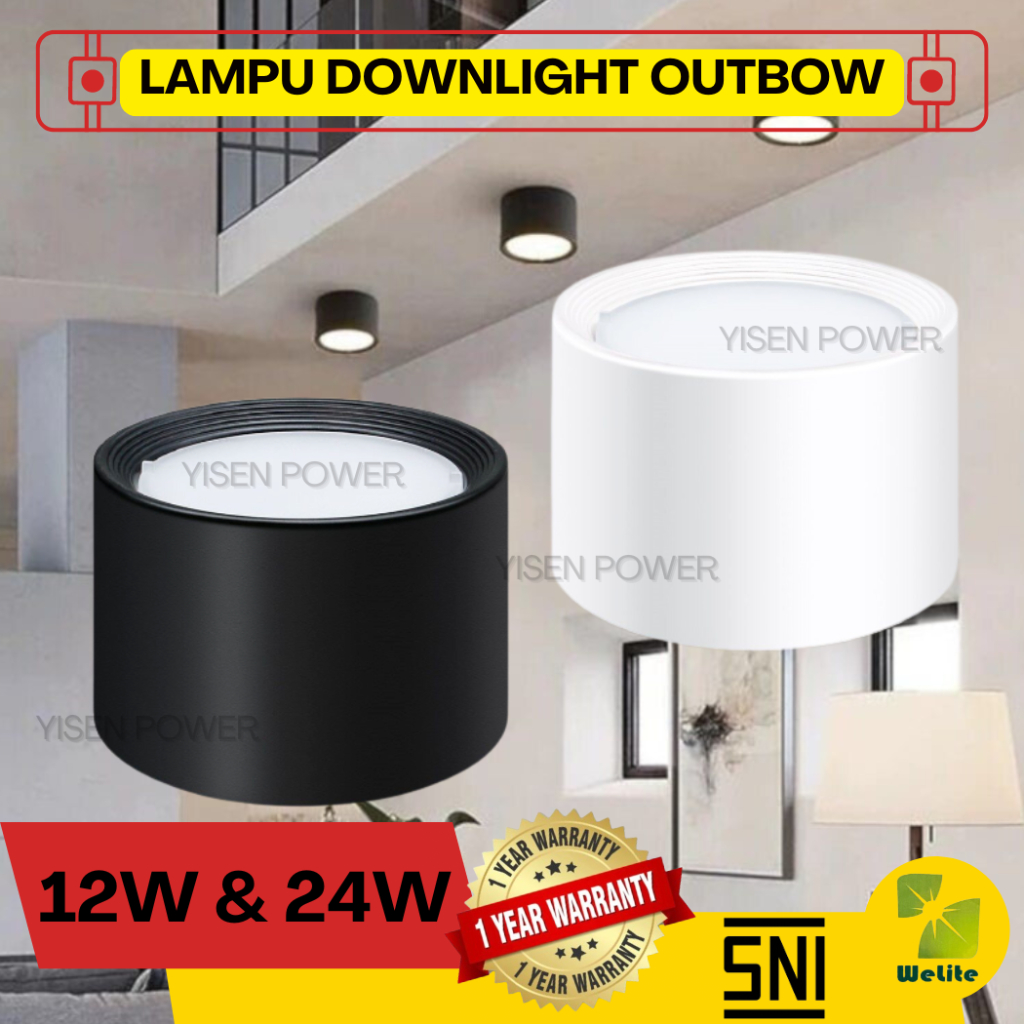 Downlight Outbow LED Lampu Plafon Downlight Outbow 12 Watt 24 Watt