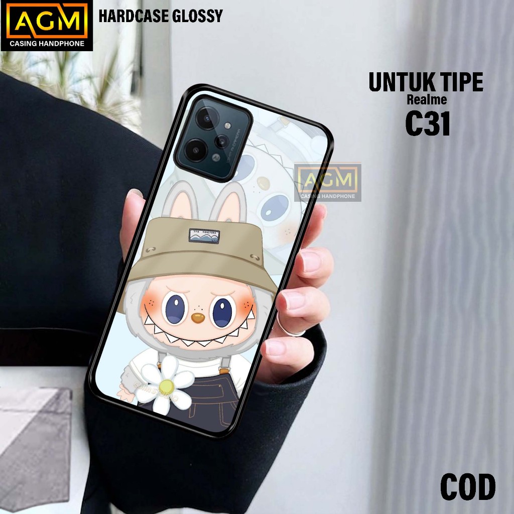 Case Realme C31 Terbaru Case kilau - New Case Glossy casing Hp Realme C31 [LABUBU] - AGM Case Hardca