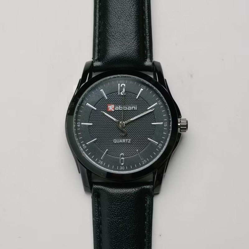 Jam Tangan Kulit Pria Cowok Original Rabbani Model Terbaru Warna Lengkap