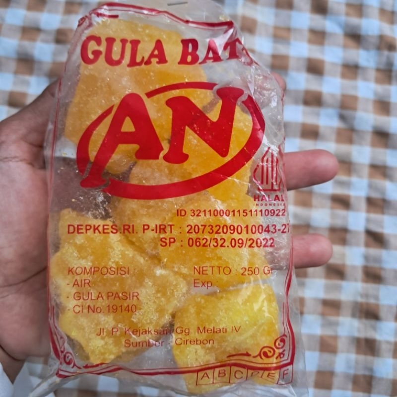 

GULA BATU KHAS CIREBON MEREK AN 250 GRAM / GULA BATU KUNING