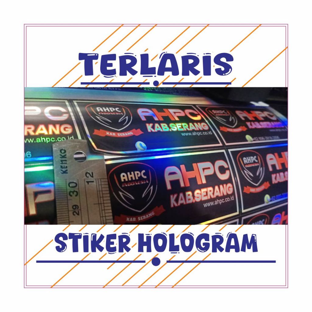 

Stiker HOLOGRAM CUSTOM Hologram Label Kemasan