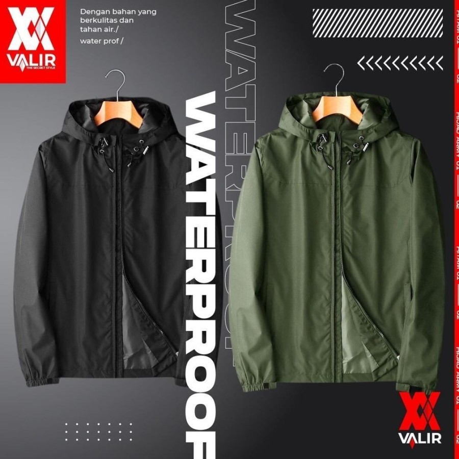 Valir Fline - Jaket Pria Keren | Jaket Motor Pria Parasut Anti Air Waterproof