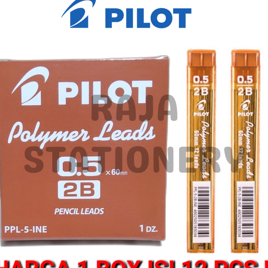 

PRODUCT TERKECE PILOT PENCIL LEAD 2B 5MM ISI PENSIL MEKANIK PILOT 5 2B 12PCS