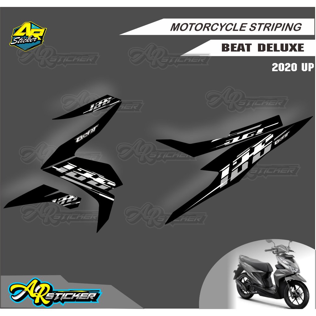 striping beat deluxe 135 - striping beat deluxe / striping beat street 2023 variasi / stiker beat de