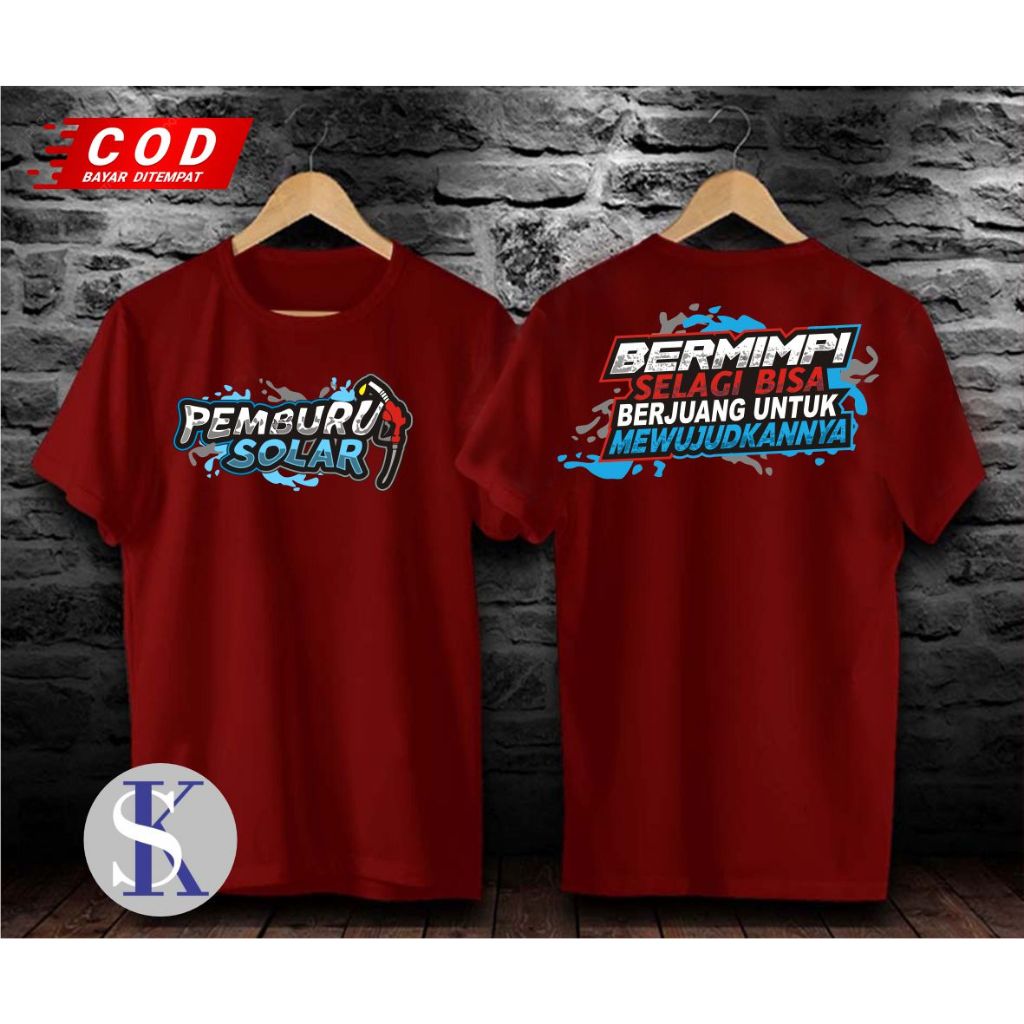 PEMBURU SOLAR,PAKAIAN PRIA ATASAN T-SHIRT KAOS GAMBAR DAN KATA LUCU.