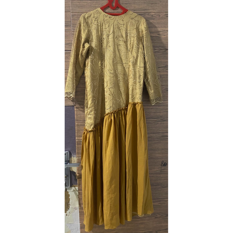 dress gamis payet pesta preloved