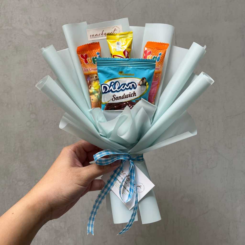 

SNACKQUET MINI (isi 4-5 snack) | hadiah wisuda / ulang tahun / anniv / hampers / souvenir