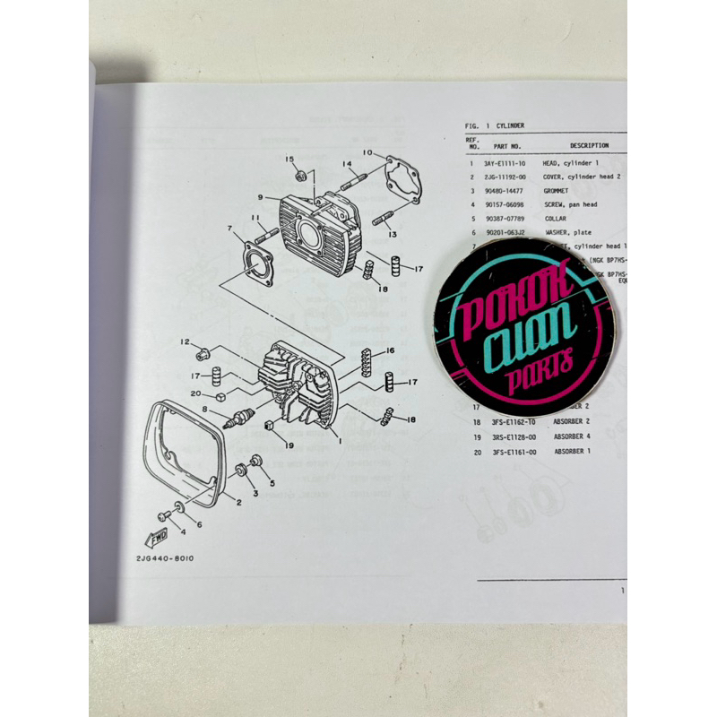 Buku Katalog Yamaha Alfa 1988-1997 original