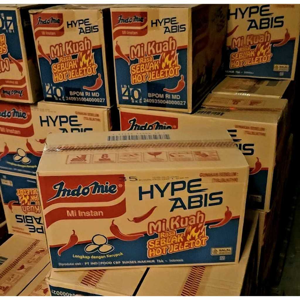 

ED 09.25 CTN 40S - MI INDOMIE SEBLAK HOT JELETOT / HYPE ABIS - MI MIE INDOMIE KUAH