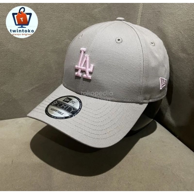 Topi New Era 940 LA Dodgers MLB Original - Brown Pink