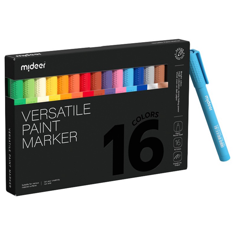 

Cashback 5 Mideer Versatile Paint Marker 1 16 Color Washable Spidol Warna Marker Erasable Mewarnai Spidol Warna Serbaguna Hadiah Anak A64