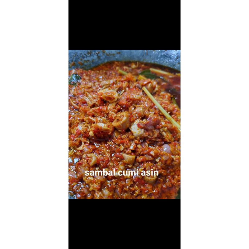 

Sambal Cumi Asin 200gr
