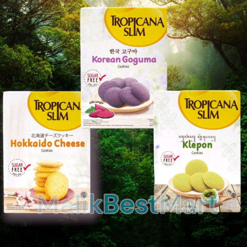 

Tropicana Slim Korean Goguma | Hokkaido Cheese | Klepon 100 gram