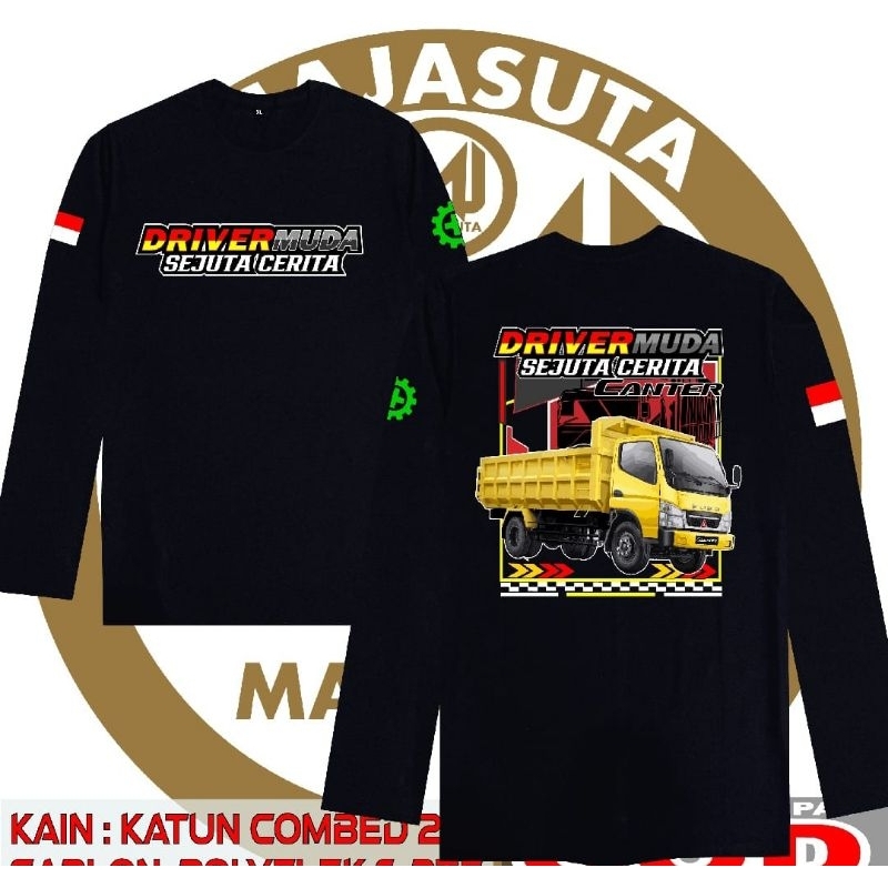 KAOS LENGAN PANJANG DRIVER MUDA TRUCK CANTER INDONESIA
