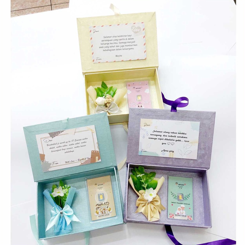 

Kotak Kado Hampers Untuk Gift Hadiah untuk emas LM Logam Mulia Hadinata