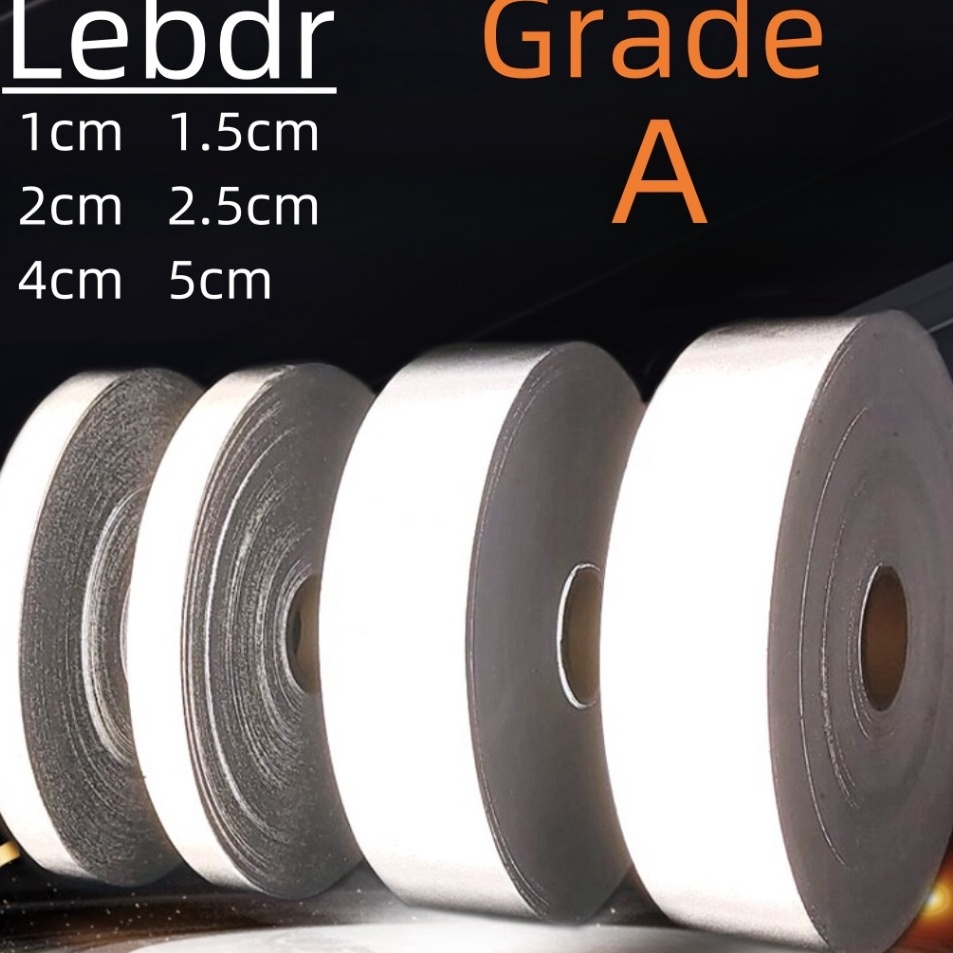 

Pita Scotchlite skotlet scotlight pita pemantul cahaya kain jahit abuabu 1cm15cm 2cm25cm4cm5cm Grade A