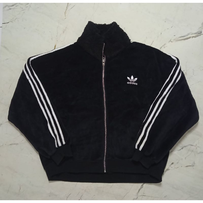 Adidas velour track jacket