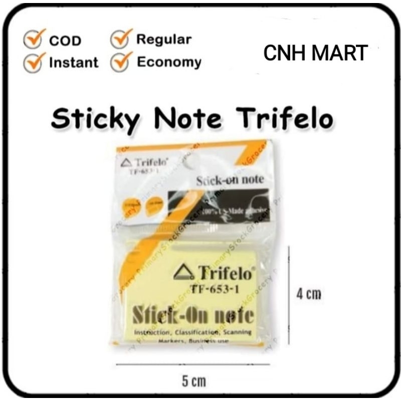 

Stick Notes Trifero TF- 653-1 Isi 100 Lembar Sale Abisin Termurah