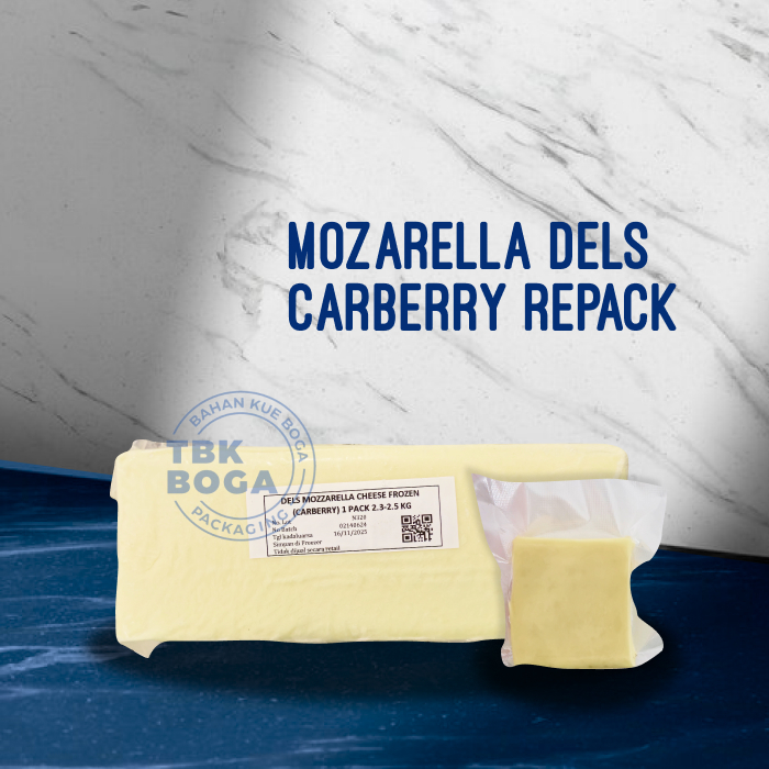 

Keju Dels Mozarella ( 250 gr - 2.5 kg ) Repack Carberry Cheese Moza Mozarela