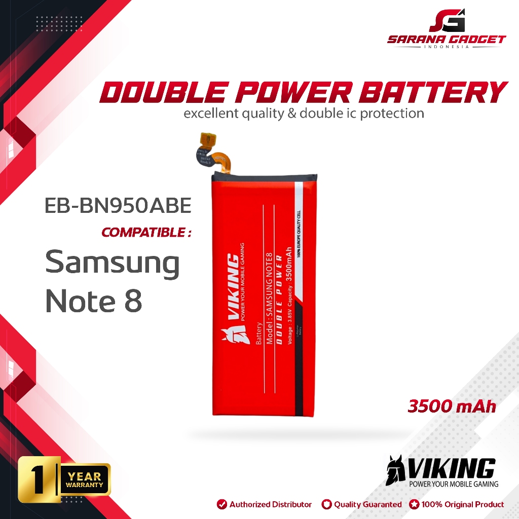 VIKING Baterai Samsung Galaxy Note 8 N950 EB-BN950ABE N950F N9500 Ori Batre Batrai Battery HP Handph