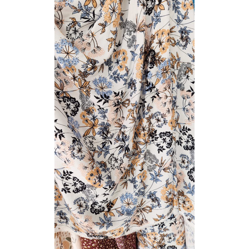 Katun Rayon Viscose Premium | Katun Rayon Motif kembang | Katun Rayon Motif Pinggir | Kati Rayon Mot