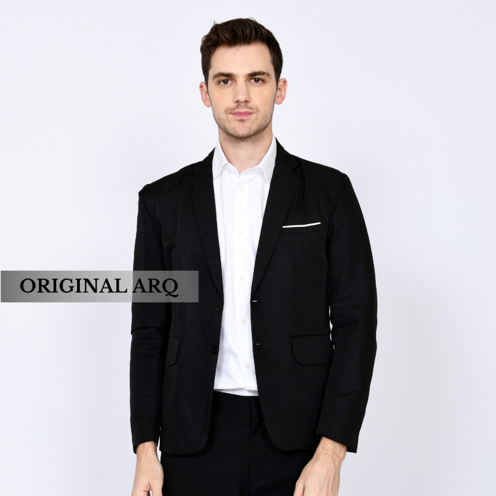 Jas Blazer Pria Terbaru Model Slim Fit Bahan Tebal Berkualitas Premium Original Arqie