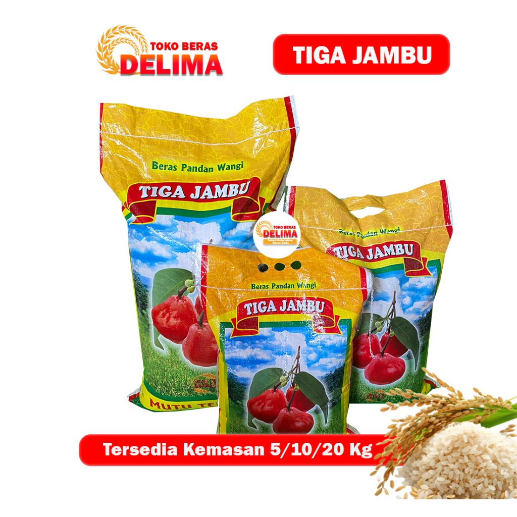 

BERAS PREMIUM 3 JAMBU - Pandan Wangi Pulen