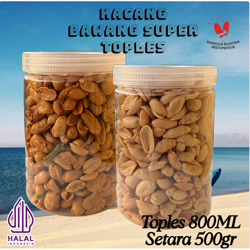 

KACANG BAWANG BALI KEMASAN TOPLES 800ML