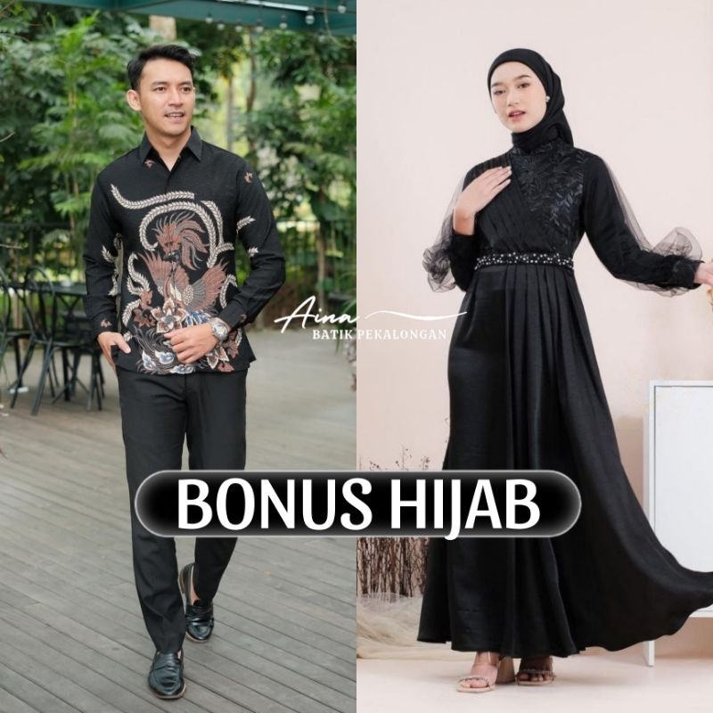 (ADA JUMBO) ADEVA DRESS COUPLE KEMEJA BATIK , DRESS BUSUI EXLUSIVE SPECIAL GAMIS LEBARAN TERBARU , B