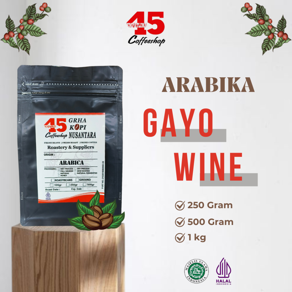 

Kopi Arabika Gayo Natural Wine