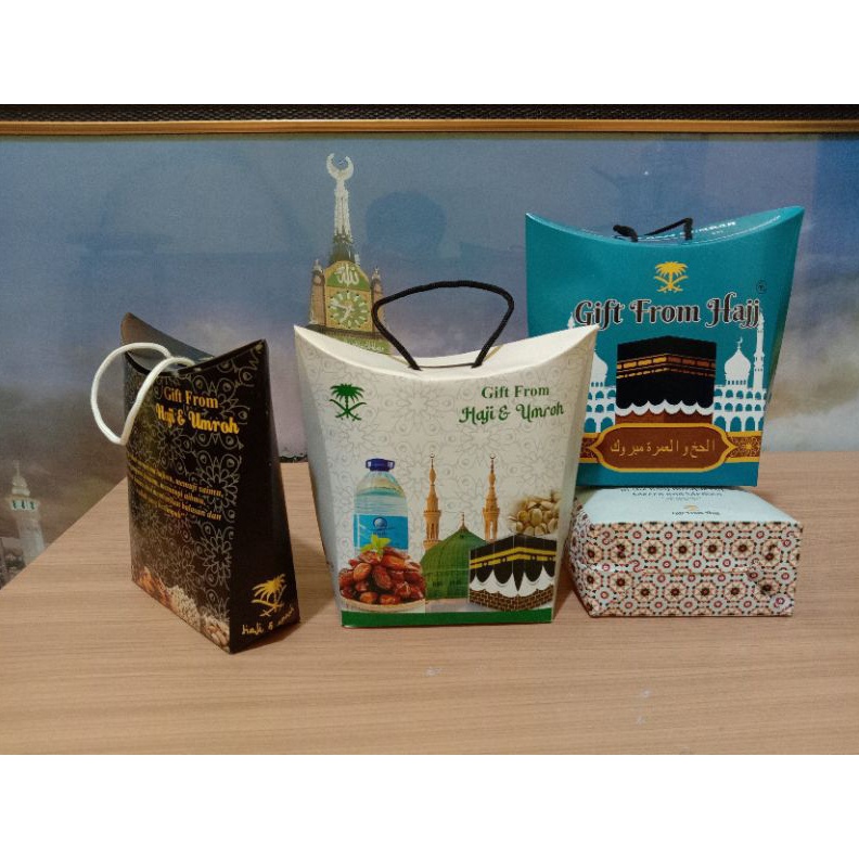 

1 packisi 5pcs Dus tenteng dus tali goodie bag paketan oleh oleh hajji dan umroh