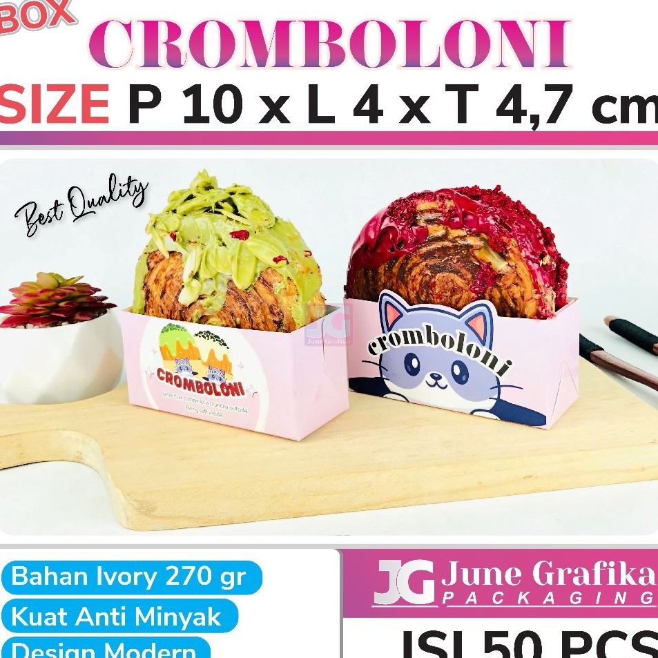 Kemasan Cromboloni  Wadah Cromboloni  Box Cromboloni  Tray Cromboloni  Mika Cromboloni