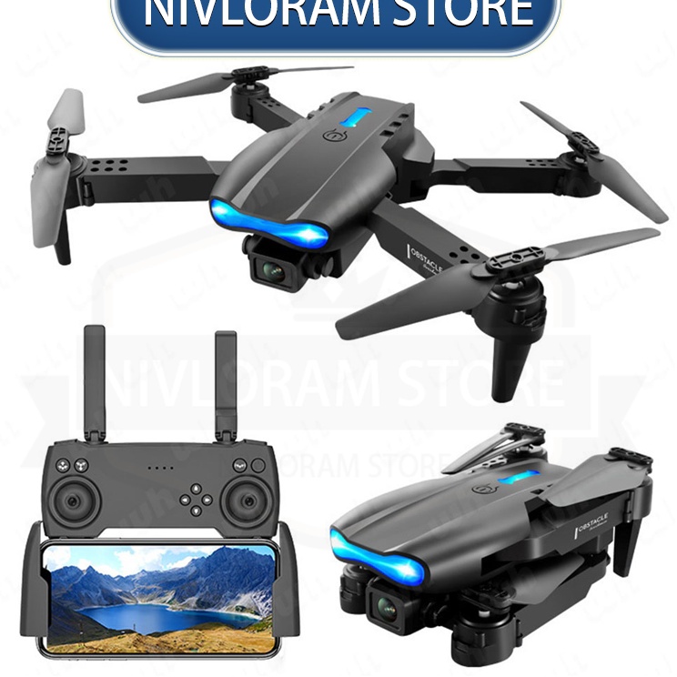 Paket Terbaru  bisa COD dikirim dari JakartaDrone E99 Pro Dengan Dual Kamera HD Drone WiFi FPV Kamer