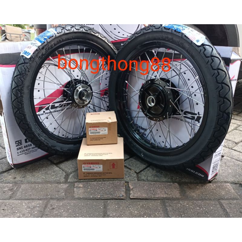 Velg jari jari Set Rossi RX king Tromol Original ORI RX king  185/215 Ring 18 Ban IRC NR 25 275/300 