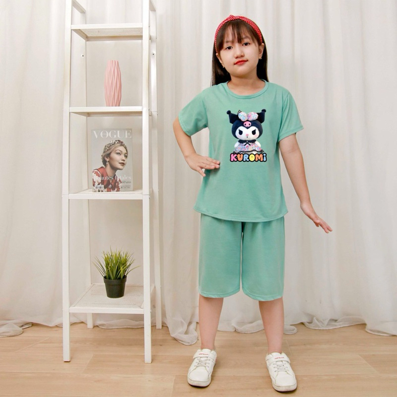 BAJU ANAK PEREMPUAN KUROMI/STELAN VIRAL/BAJU ANAK PEREMPUAN 2sampai 8tahun