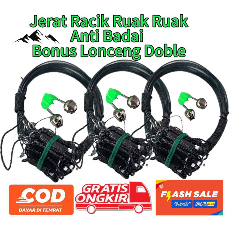 FULSET ALAT JERAT BURUNG RUAK RUAK+mp3 +boneka
