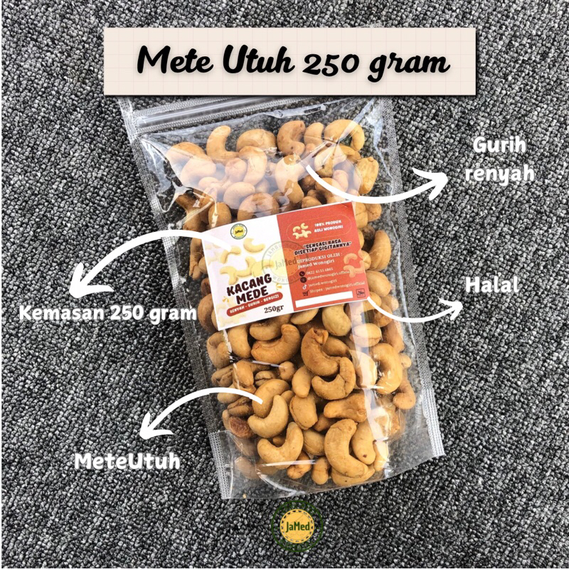

MENTE WONOGIRI || KACANG MEDE 250 Gram || MENTE SEPEREMPAT KG