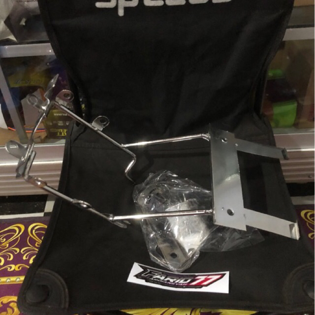 breket lampu depan ninja ss pnp shok tiger/megapro